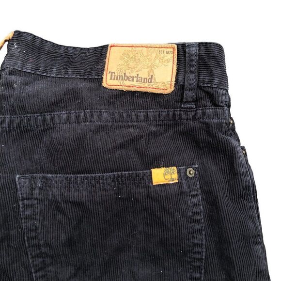 RARE Timberland Corduroy Pants Size 34 Black - Picture 6 of 9